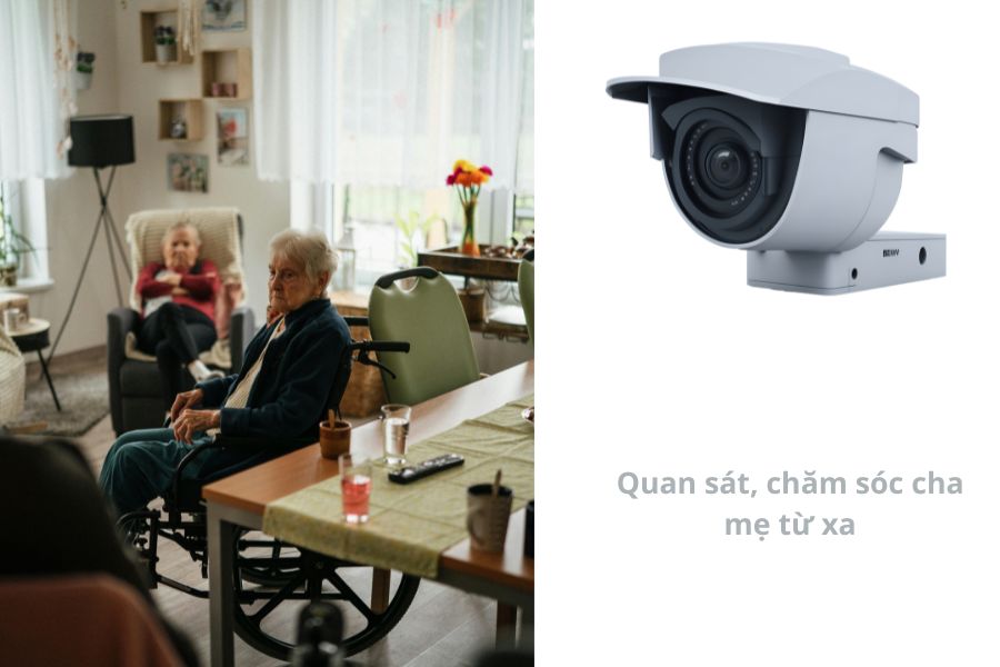 Camera AI theo dõi chăm sóc sức khỏe cho cha mẹ